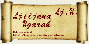 Ljiljana Ugarak vizit kartica